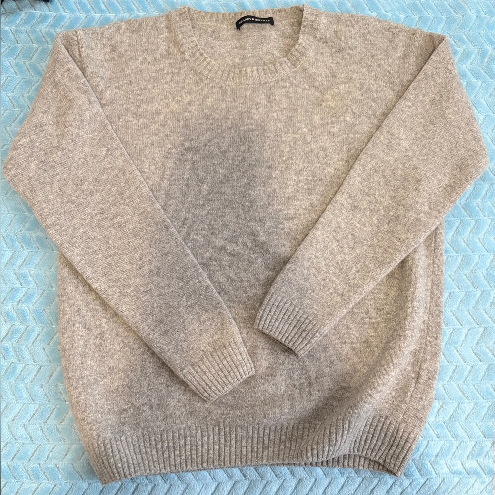 Brandy Melville Heather Gray Crew Neck Sweater